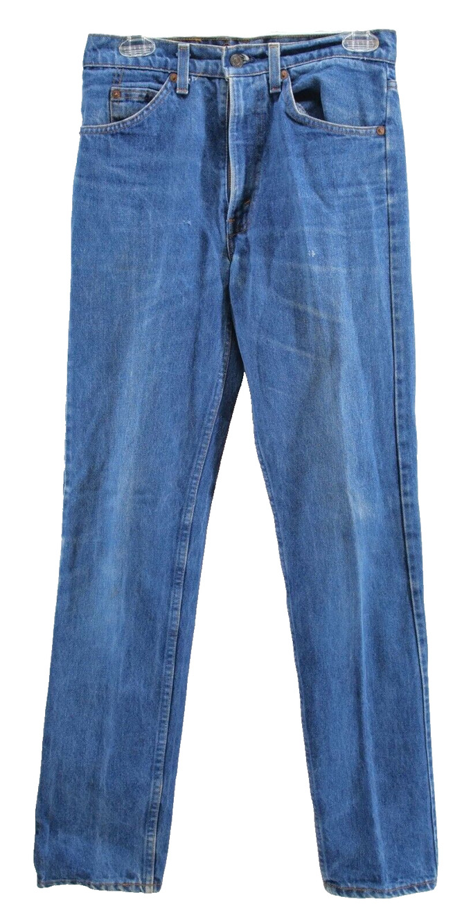 Vintage LEVI'S fit 40607 - 0219 jeans orange tab 30 x 32 blue made in USA